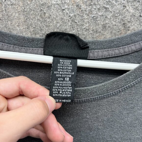 Harley-Davidson Shirt Mens Large Gray Long Sleeve Cotton Blend Crewneck - Picture 9 of 13